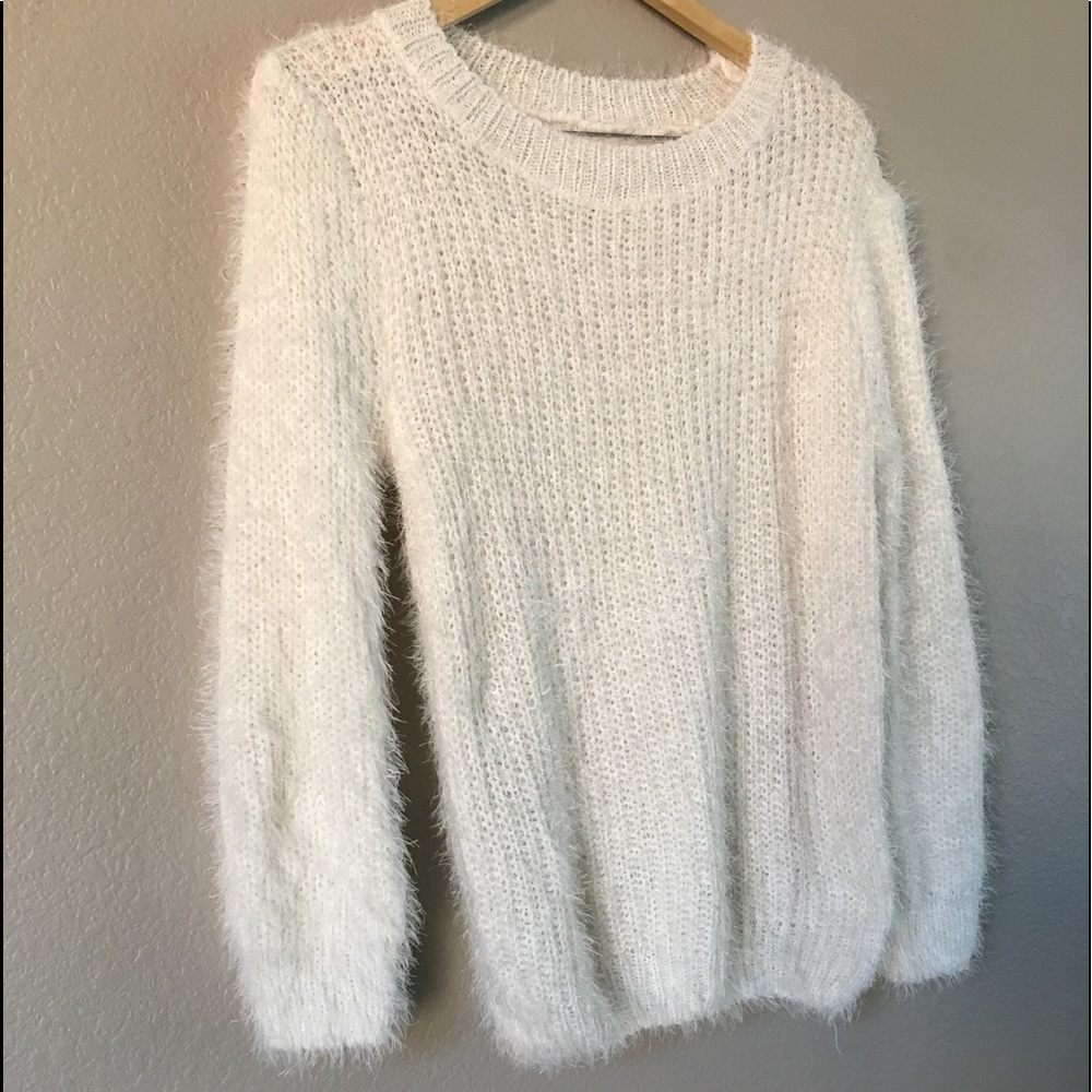 White Soft/Fluffy Sweater